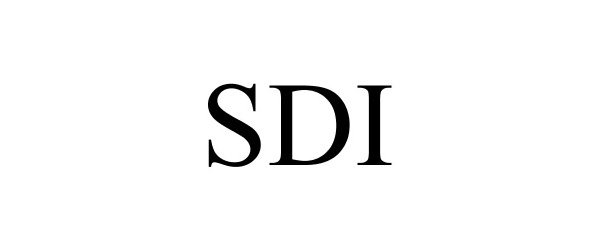 Trademark Logo SDI
