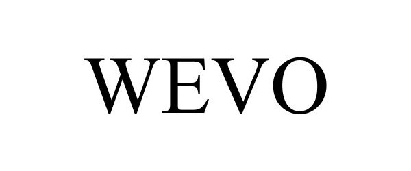 Trademark Logo WEVO