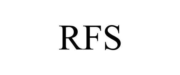 Trademark Logo RFS