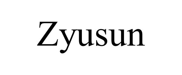 Trademark Logo ZYUSUN