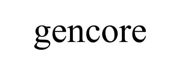 Trademark Logo GENCORE