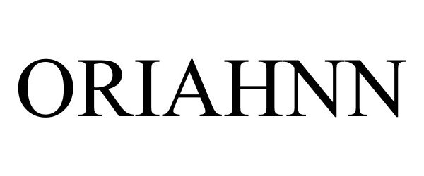 Trademark Logo ORIAHNN
