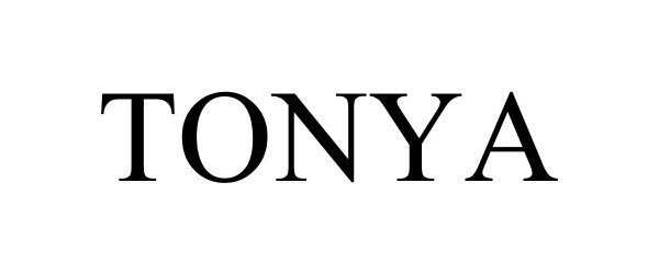 Trademark Logo TONYA