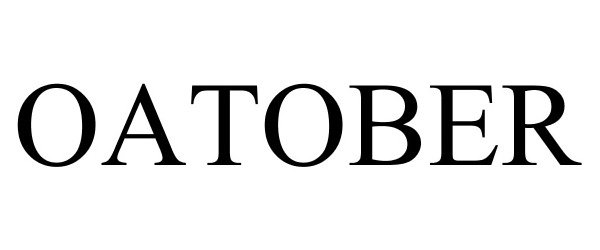 Trademark Logo OATOBER