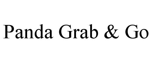 Trademark Logo PANDA GRAB & GO