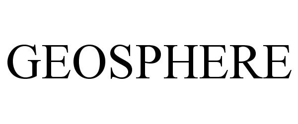 Trademark Logo GEOSPHERE