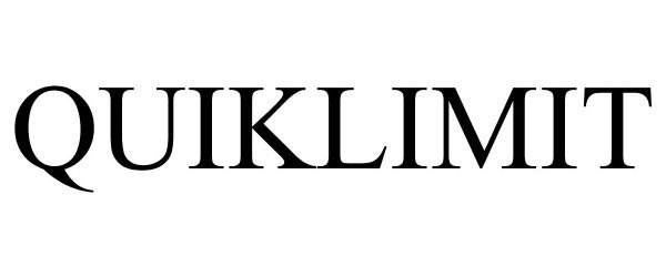 Trademark Logo QUIKLIMIT