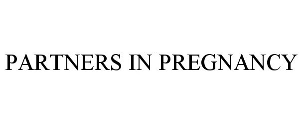 Trademark Logo PARTNERS IN PREGNANCY