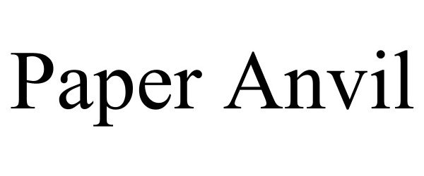 Trademark Logo PAPER ANVIL