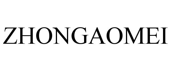 Trademark Logo ZHONGAOMEI