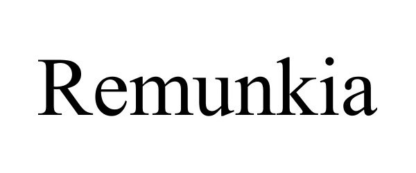 Trademark Logo REMUNKIA