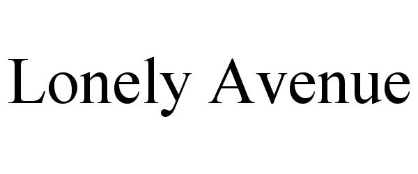 Trademark Logo LONELY AVENUE