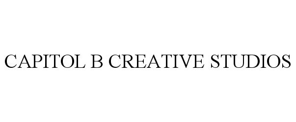 Trademark Logo CAPITOL B CREATIVE STUDIOS