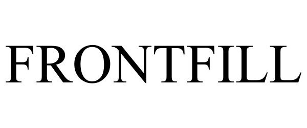 Trademark Logo FRONTFILL