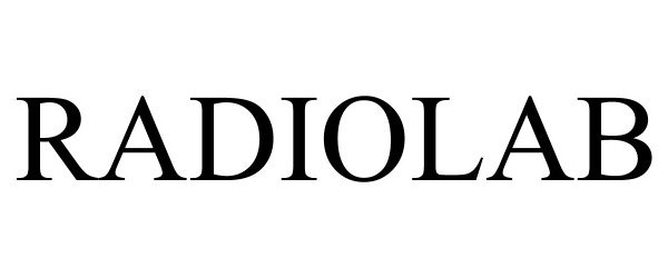 Trademark Logo RADIOLAB
