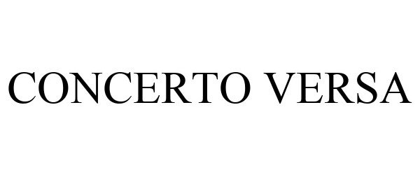 Trademark Logo CONCERTO VERSA