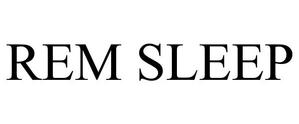 Trademark Logo REM SLEEP
