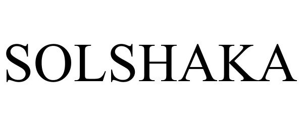 Trademark Logo SOLSHAKA