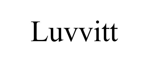 Trademark Logo LUVVITT