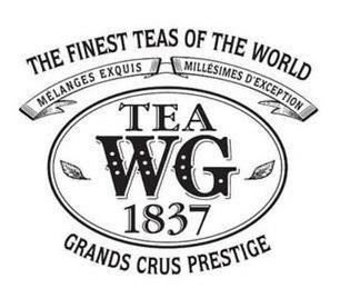 Trademark Logo THE FINEST TEAS OF THE WORLD MELANGES EXQUIS MILLESIMES D'EXCEPTION TEA WG 1837 GRANDS CRUS PRESTIGE