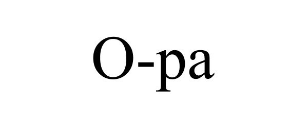 Trademark Logo O-PA