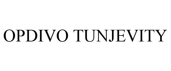 Trademark Logo OPDIVO TUNJEVITY