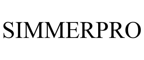 Trademark Logo SIMMERPRO