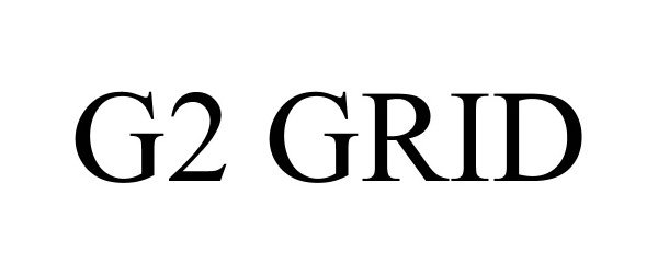 Trademark Logo G2 GRID