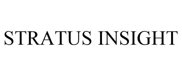 Trademark Logo STRATUS INSIGHT