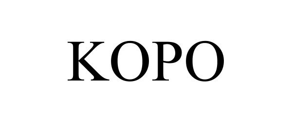 Trademark Logo KOPO