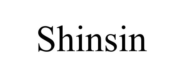 Trademark Logo SHINSIN