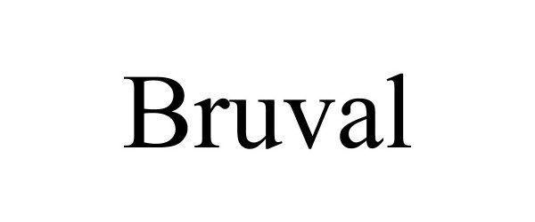 Trademark Logo BRUVAL