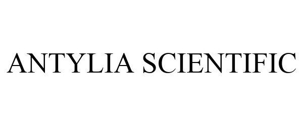 Trademark Logo ANTYLIA SCIENTIFIC