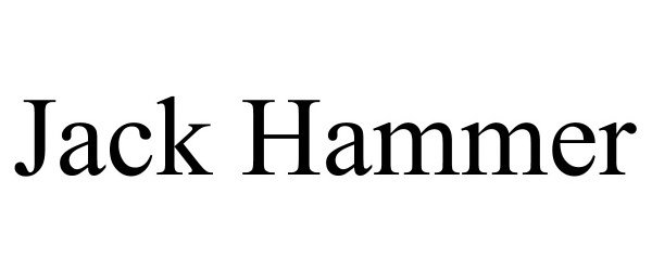 Trademark Logo JACK HAMMER