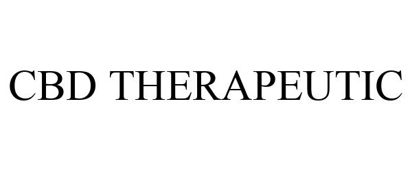 Trademark Logo CBD THERAPEUTIC