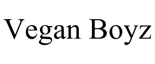 Trademark Logo VEGAN BOYZ