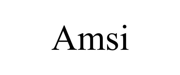 Trademark Logo AMSI