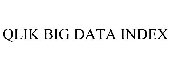 Trademark Logo QLIK BIG DATA INDEX