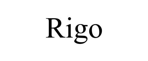Trademark Logo RIGO