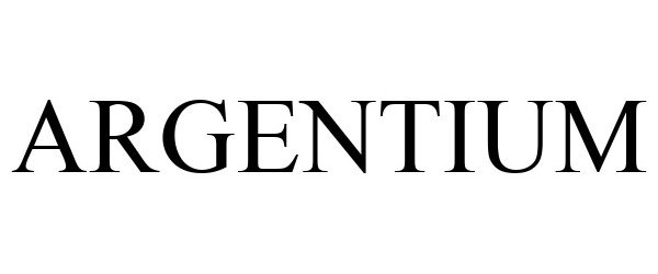 Trademark Logo ARGENTIUM