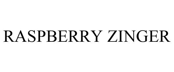 Trademark Logo RASPBERRY ZINGER