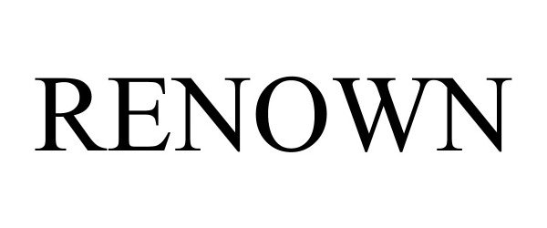 Trademark Logo RENOWN