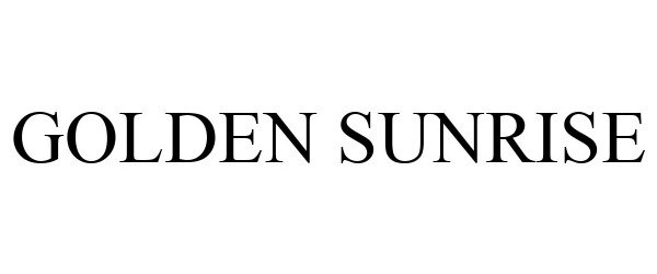 Trademark Logo GOLDEN SUNRISE
