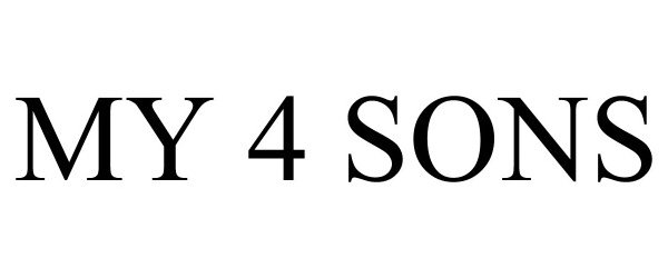 Trademark Logo MY 4 SONS