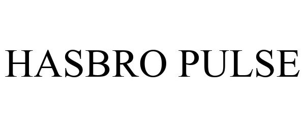 Trademark Logo HASBRO PULSE