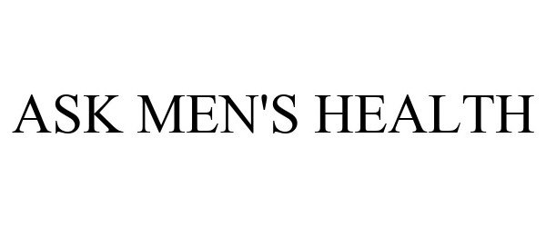 Trademark Logo ASK MEN'S HEALTH