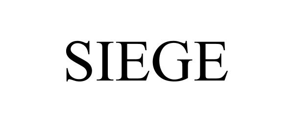 Trademark Logo SIEGE