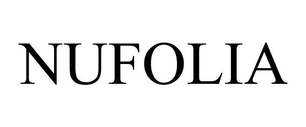 Trademark Logo NUFOLIA