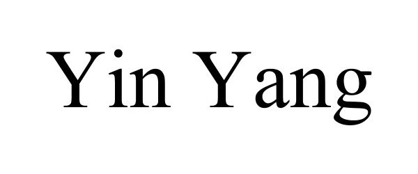 Trademark Logo YIN YANG
