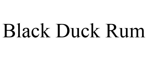 BLACK DUCK RUM